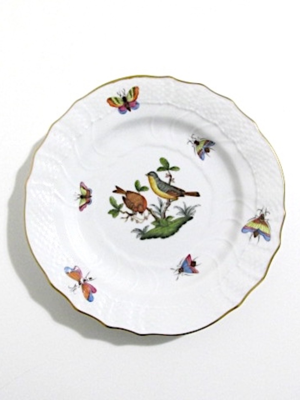VTG Herend Porcelain Bread&Butter Plate, Rothchild Motif 7 - Picture 6 of 10